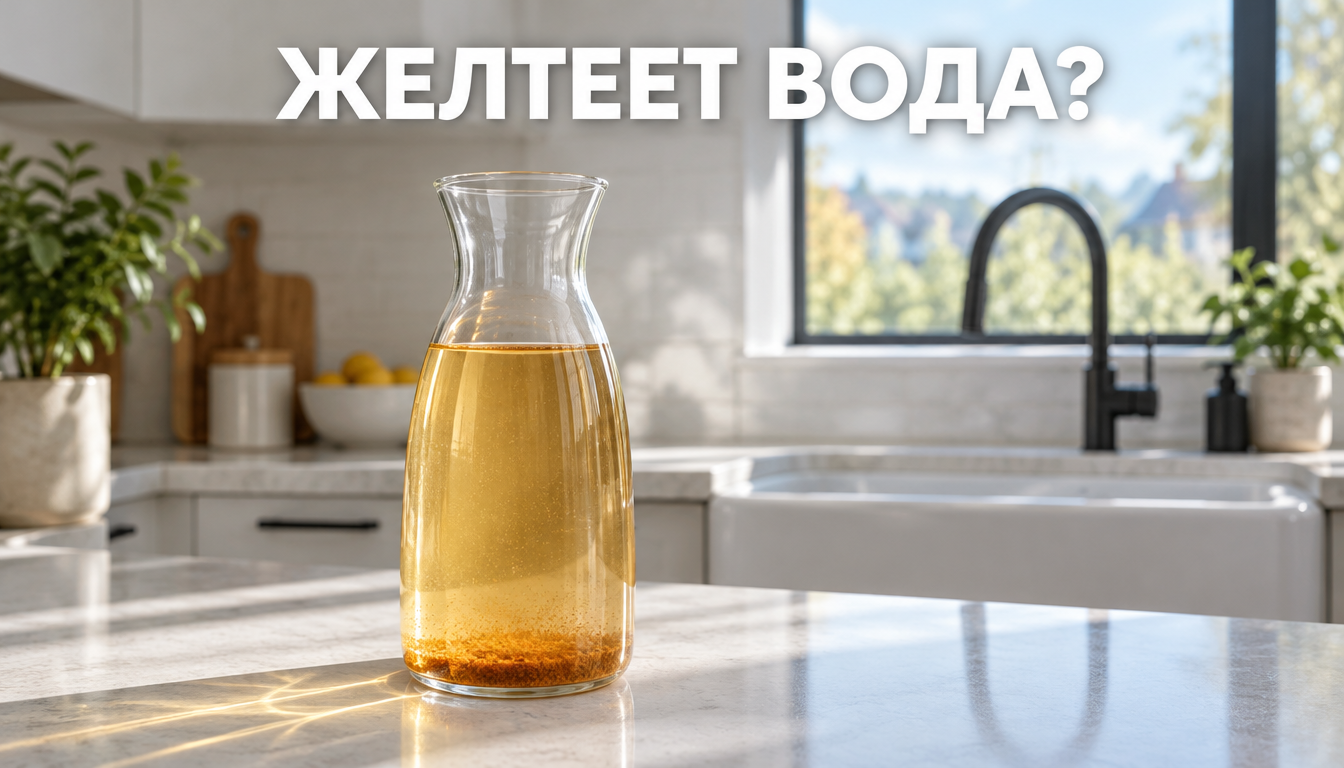 Почему колодезная вода желтеет и оставляет рыжие следы