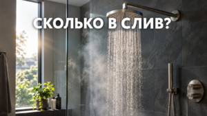 Что вода уносит в концентрат за один душ — считаем без паники